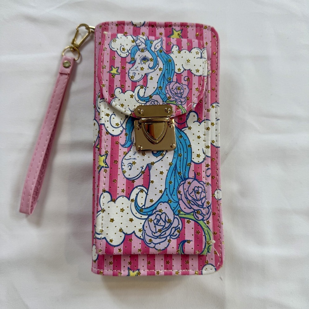 Unicorn Lady Women Cellphone Wallet Chain Purse Crossbody Shoulder Handbag Pouch